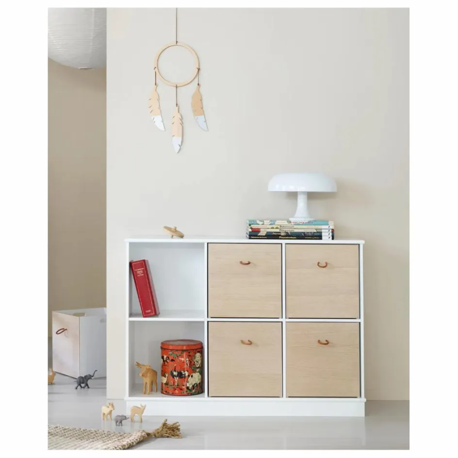 Oliver Furniture Etagère Wood 3x2 horizontale, avec socle ||Enfant Etagères Enfant|Étagères
