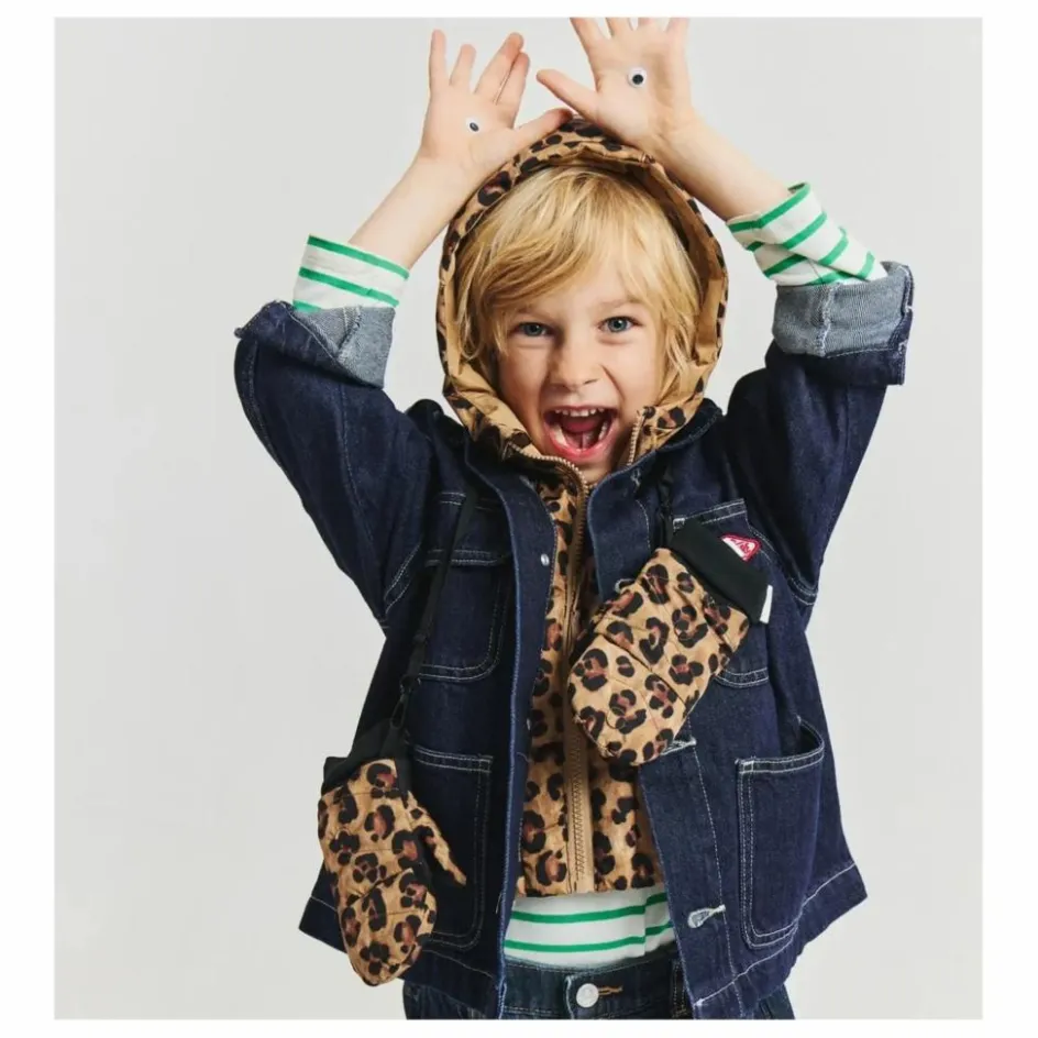 Fudoon Exclusivité X Smallable - Capuche Doudoune Réversible Léopard ||Enfant Accessoires De Mode