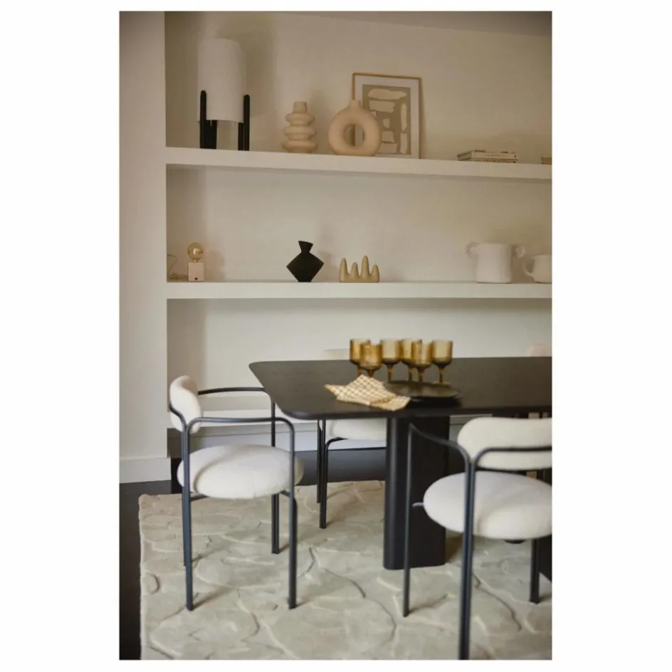 Hot Gabrielle Paris Fauteuil colombe, assise en bouclette | Crème