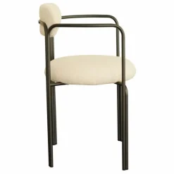 Hot Gabrielle Paris Fauteuil colombe, assise en bouclette | Crème
