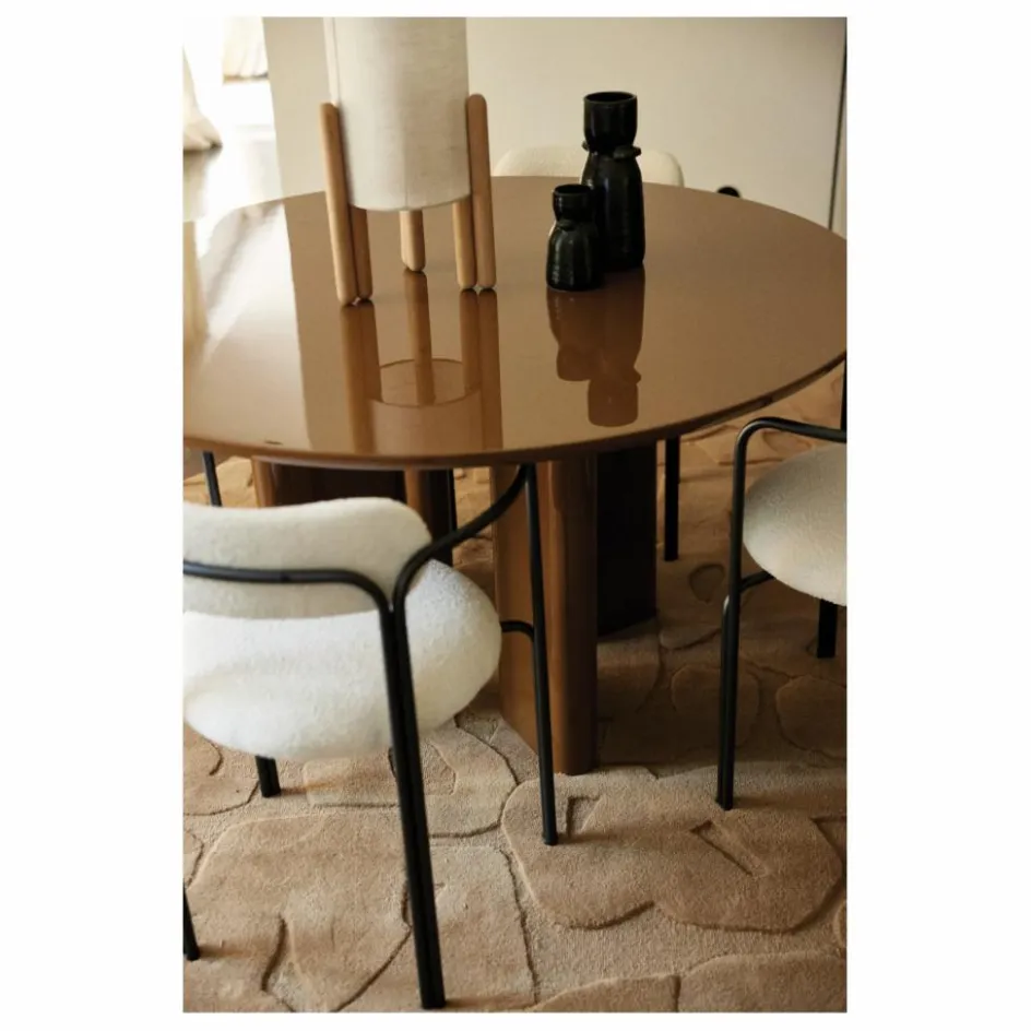 Hot Gabrielle Paris Fauteuil colombe, assise en bouclette | Crème