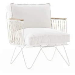 Honoré Fauteuil Croisette epoxy, coton || Canapés, Fauteuils