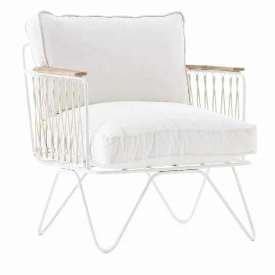 Honoré Fauteuil Croisette epoxy, coton || Canapés, Fauteuils