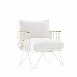 Honoré Fauteuil Croisette epoxy, coton || Canapés, Fauteuils