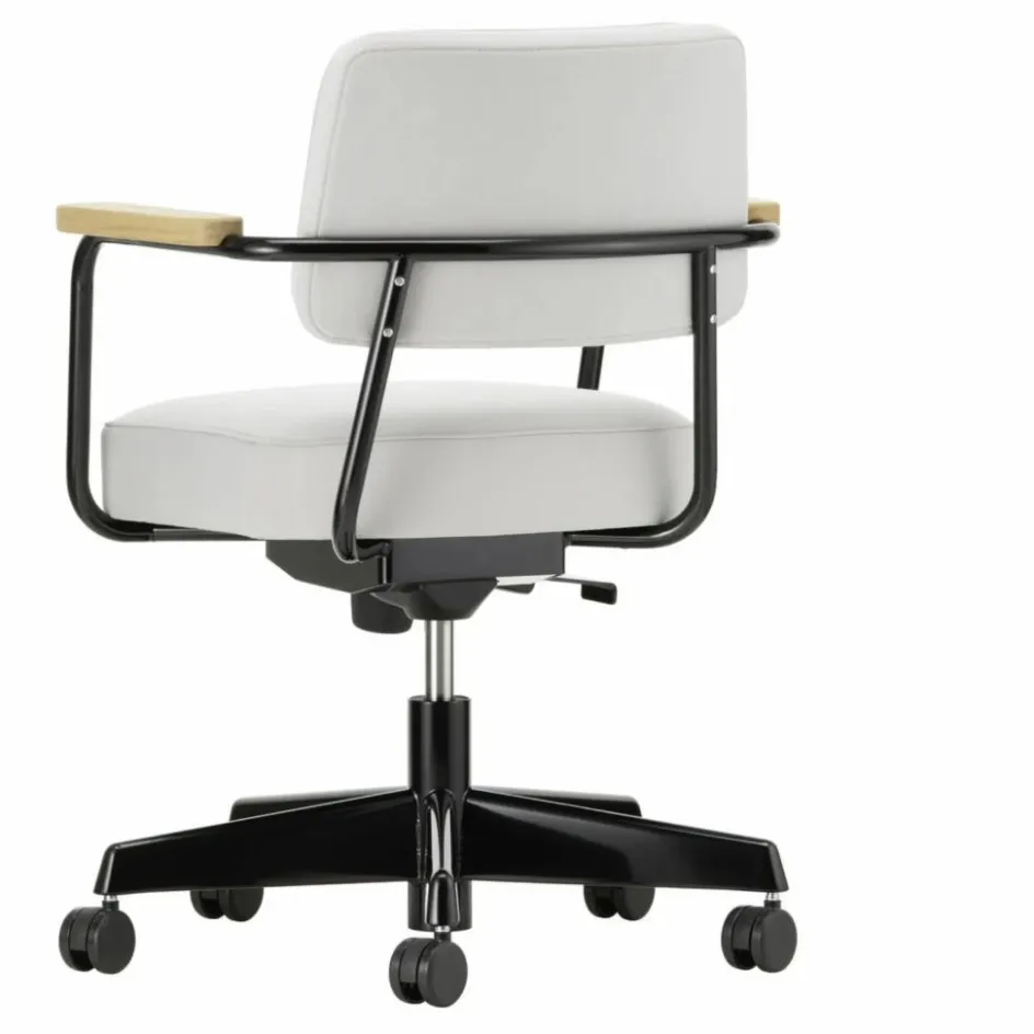 Vitra Fauteuil de bureau Direction Pivotant, piètement noir foncé - Jean Prouvé || Chaises, Tabourets, Bancs