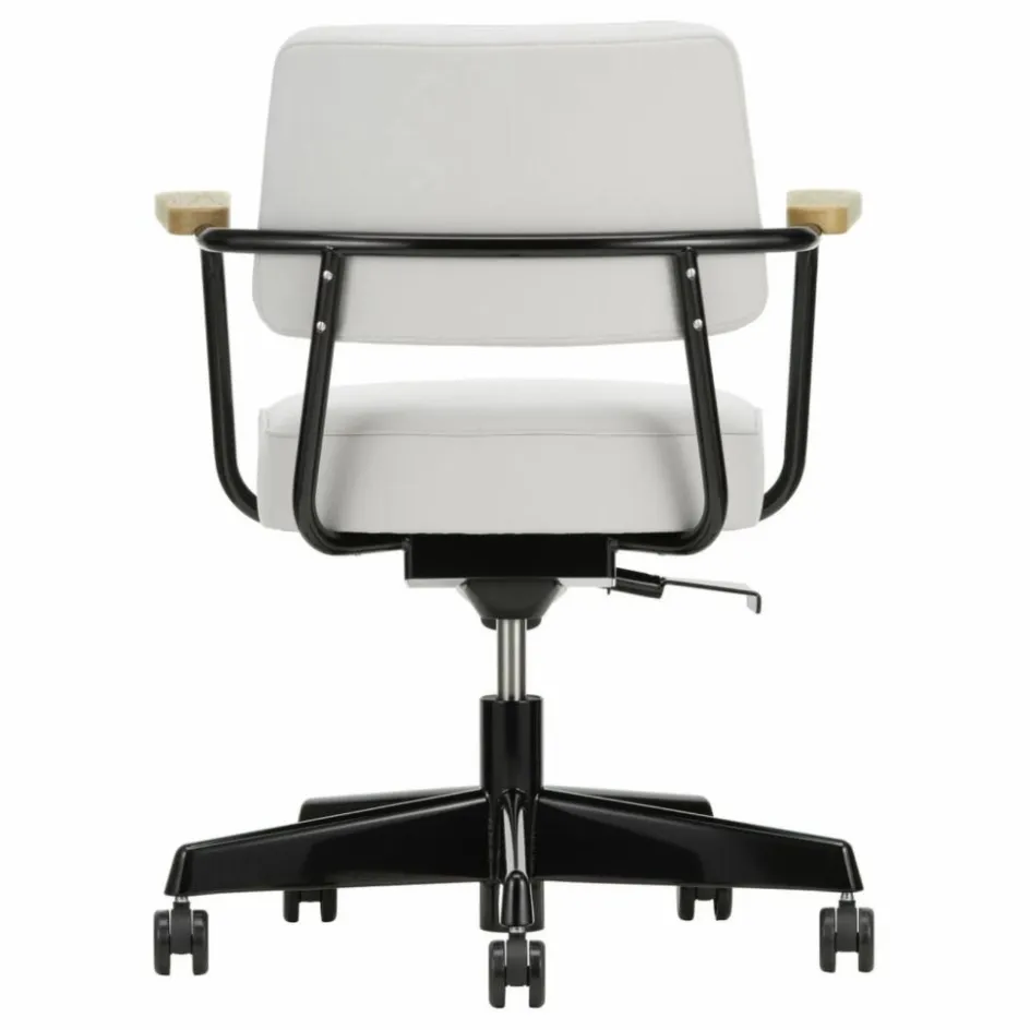 Vitra Fauteuil de bureau Direction Pivotant, piètement noir foncé - Jean Prouvé || Chaises, Tabourets, Bancs
