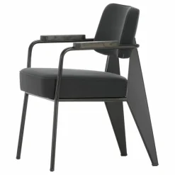 Sale Fauteuil Direction, piétement noir foncé- Jean Prouvé | Chaises, Tabourets, Bancs