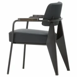 Sale Fauteuil Direction, piétement noir foncé- Jean Prouvé | Chaises, Tabourets, Bancs