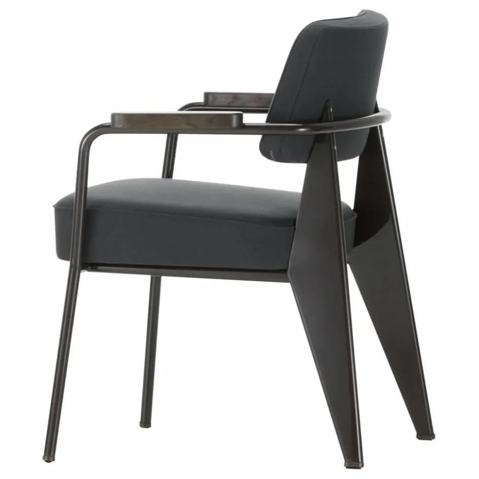 Sale Fauteuil Direction, piétement noir foncé- Jean Prouvé | Chaises, Tabourets, Bancs