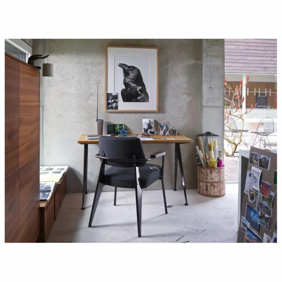 Sale Fauteuil Direction, piétement noir foncé- Jean Prouvé | Chaises, Tabourets, Bancs