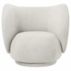 Ferm Living Fauteuil en tissu bouclé Rico || Canapés, Fauteuils