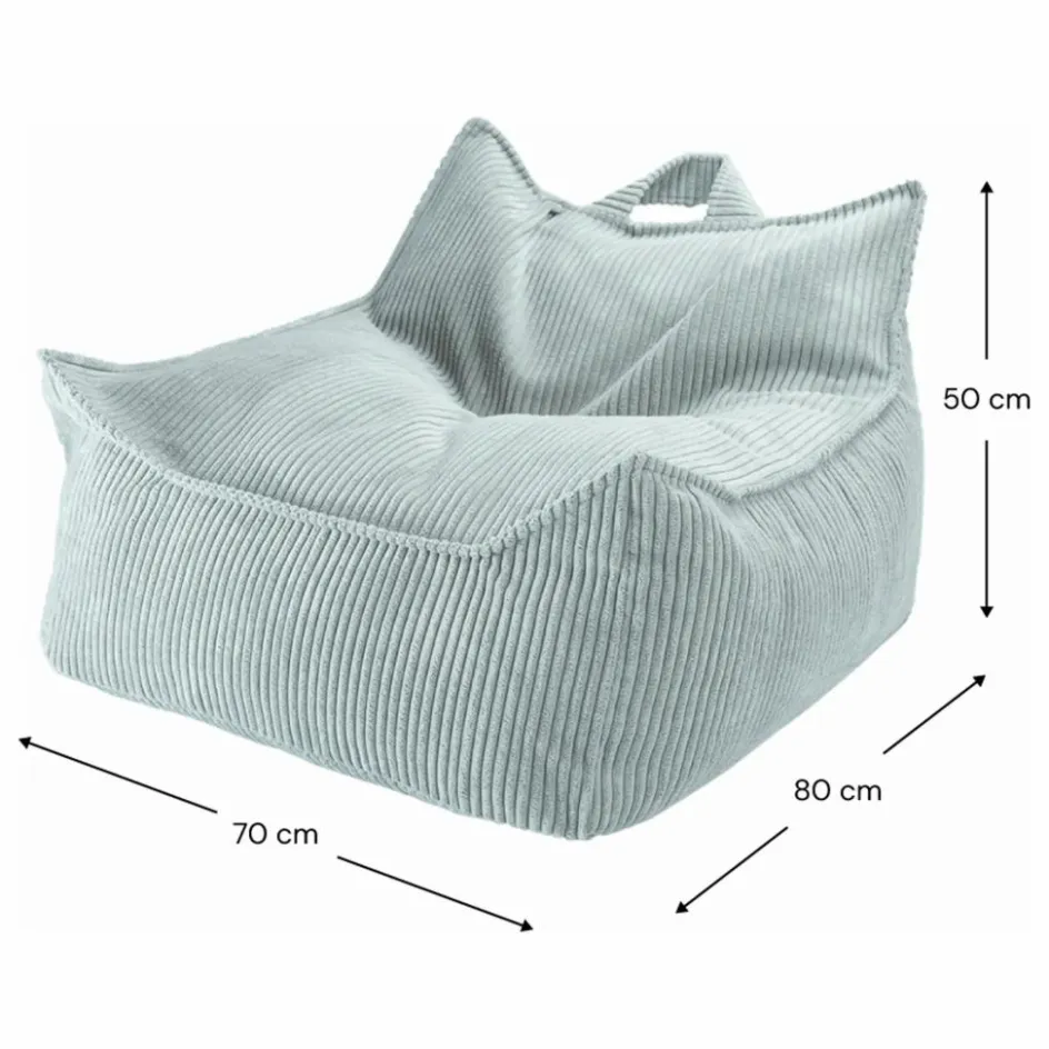 Enfant Wigiwama Chaises Enfant*Fauteuil en velours côtelé |