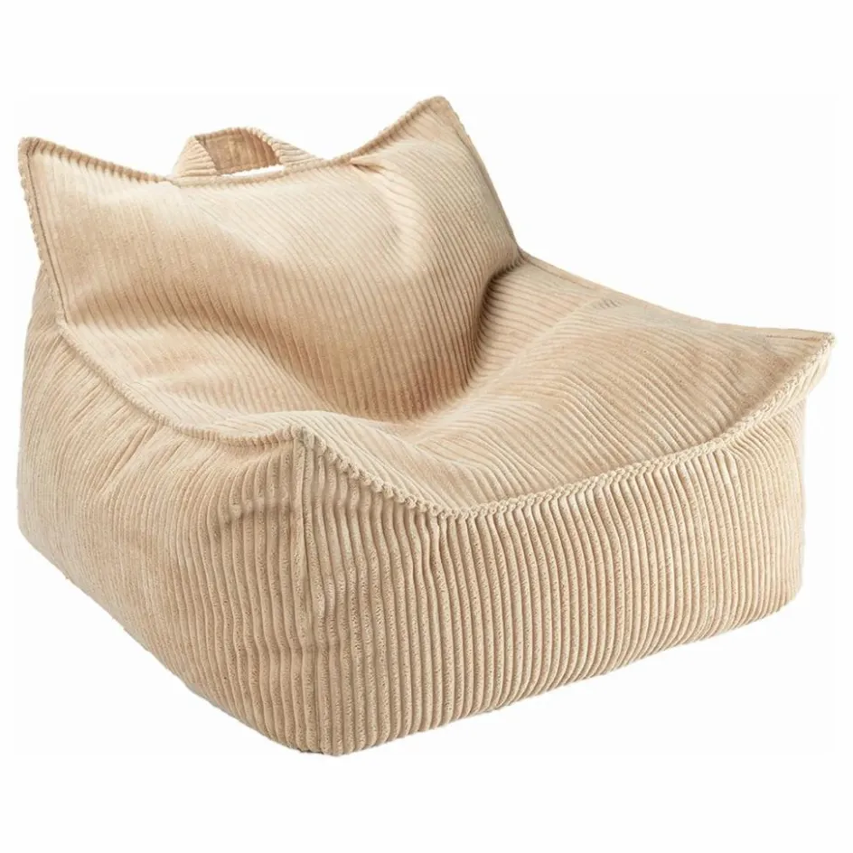 Best Wigiwama Fauteuil en velours côtelé | Marron clair