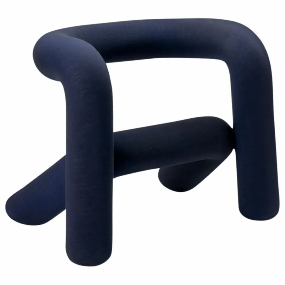 Online Moustache Fauteuil Extra Bold Mélangé - Big Game | Bleu nuit