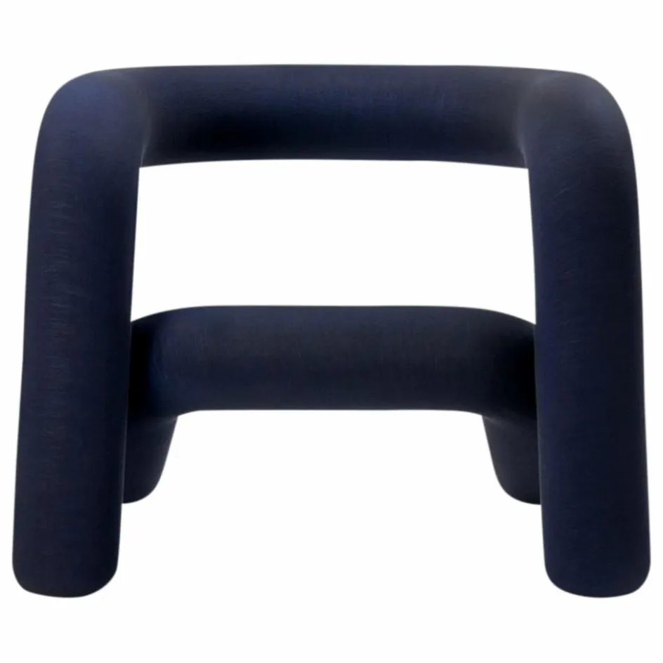 Online Moustache Fauteuil Extra Bold Mélangé - Big Game | Bleu nuit