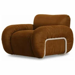 HKliving Canapés, Fauteuils*Fauteuil lounge en velours Arc |