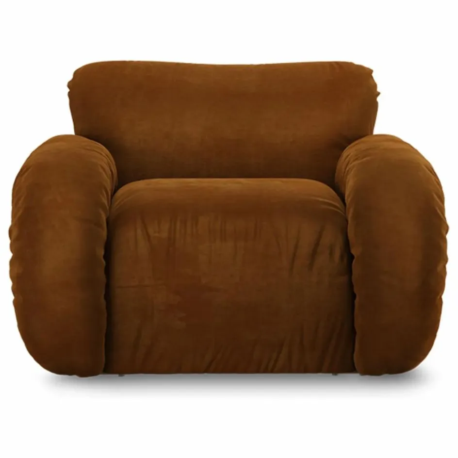HKliving Canapés, Fauteuils*Fauteuil lounge en velours Arc |