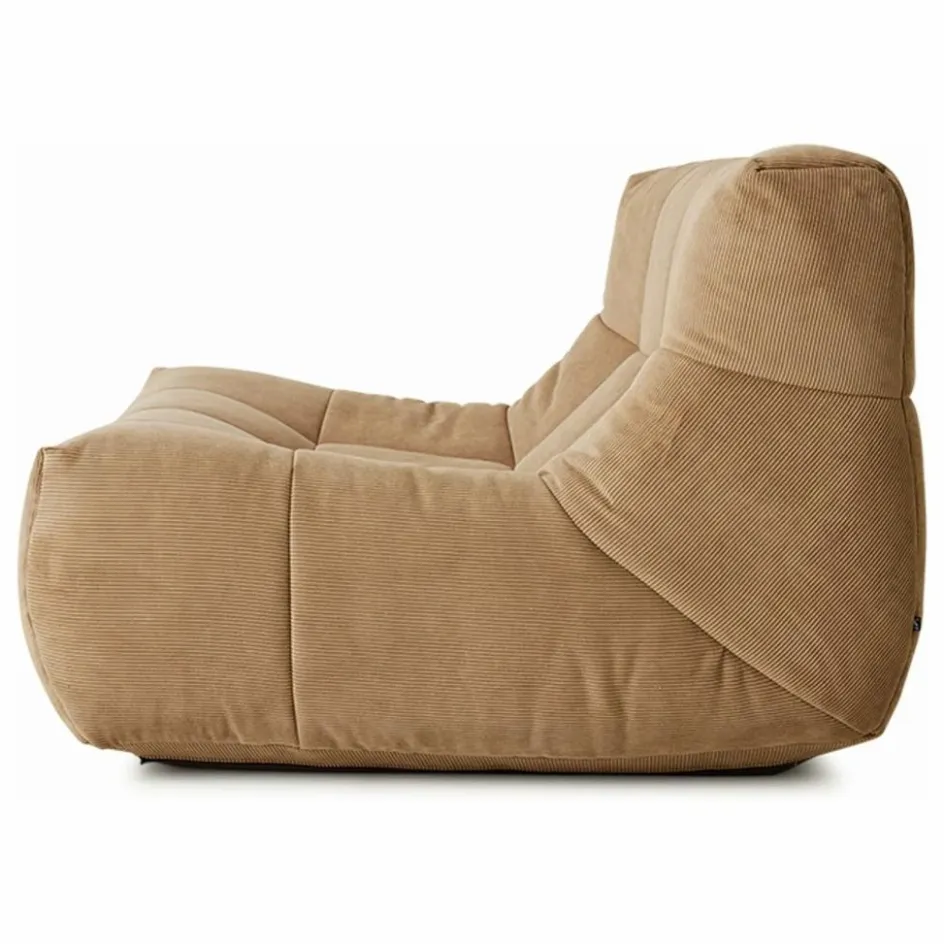 HKliving Fauteuil lounge en velours côtelé Lazy || Canapés, Fauteuils