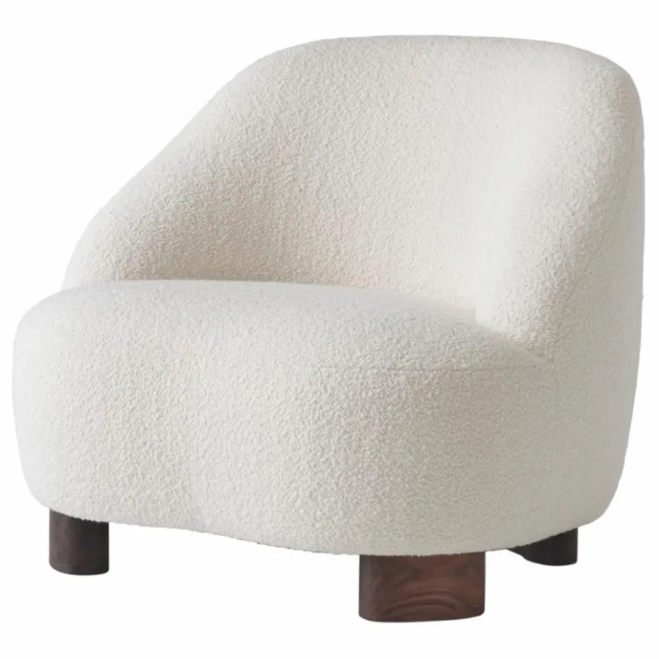 & Tradition Canapés, Fauteuils*Fauteuil lounge Margas LC1 piètement en noyer |