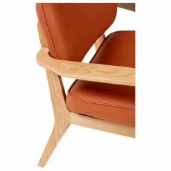 Hübsch Fauteuil lounge, piètement en bois FSC| Canapés, Fauteuils