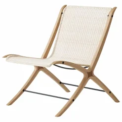 Online & Tradition Fauteuil lounge X HM10, Hvidt & Mølgaard | Naturel