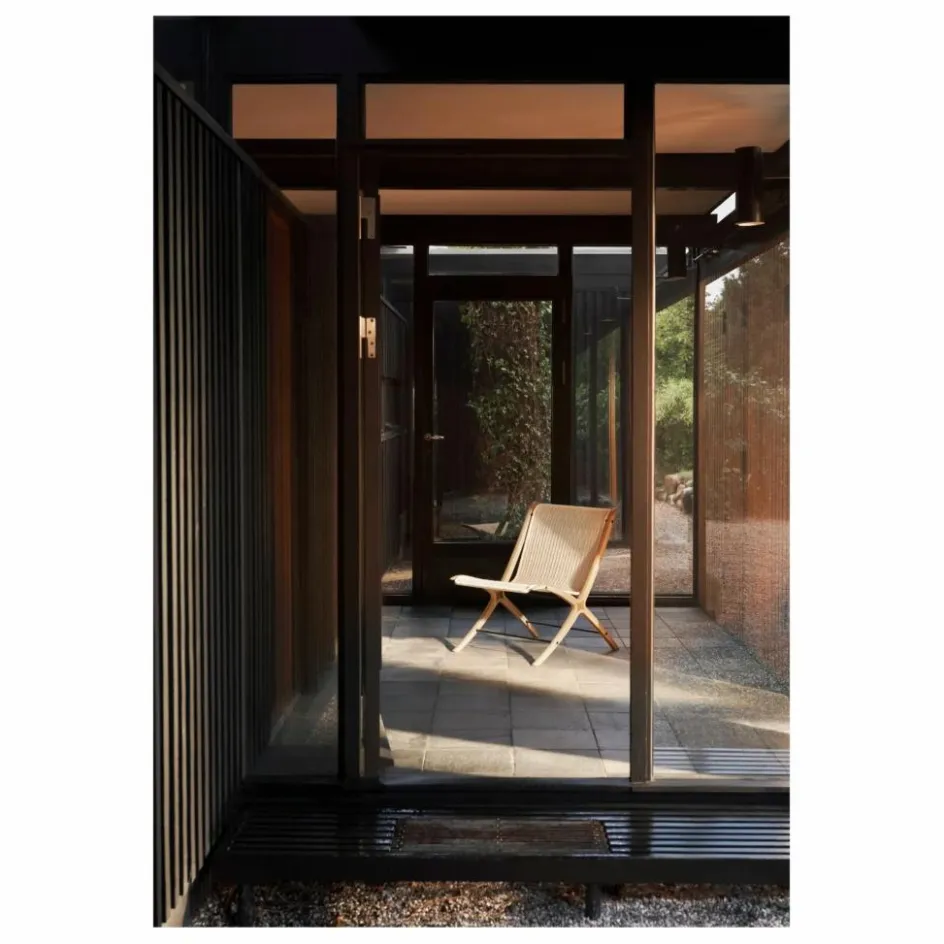 Online & Tradition Fauteuil lounge X HM10, Hvidt & Mølgaard | Naturel