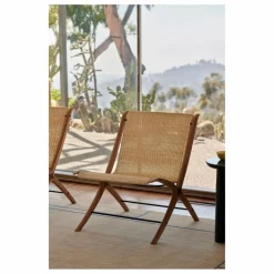Online & Tradition Fauteuil lounge X HM10, Hvidt & Mølgaard | Naturel