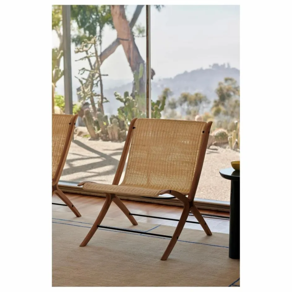 Online & Tradition Fauteuil lounge X HM10, Hvidt & Mølgaard | Naturel