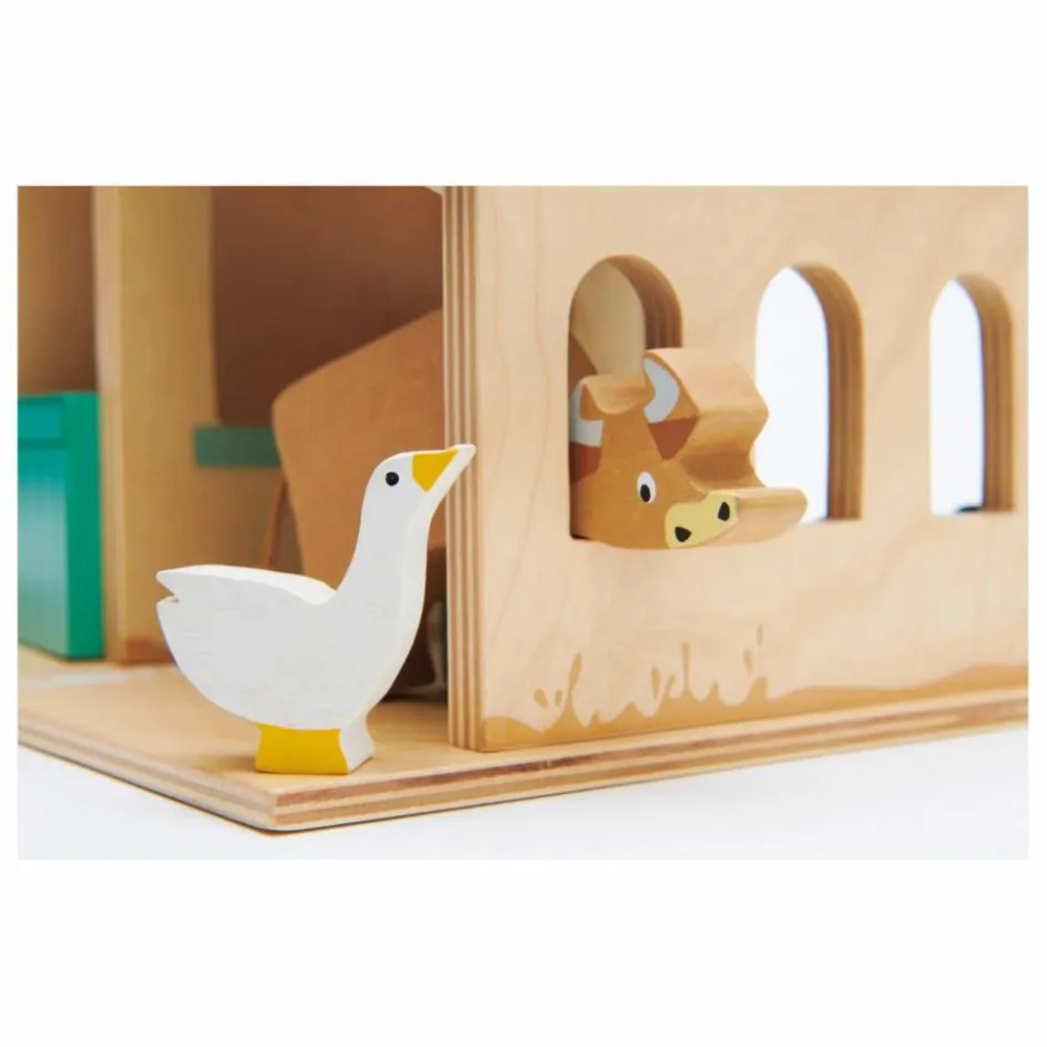 Tender Leaf Toys Figurines*Ferme en bois et ses accessoires