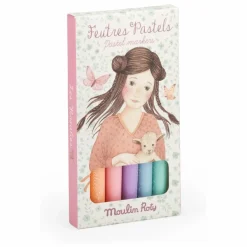 Moulin Roty Loisirs Créatifs*Feutres pastels Les Rosalies - Boîte de 6