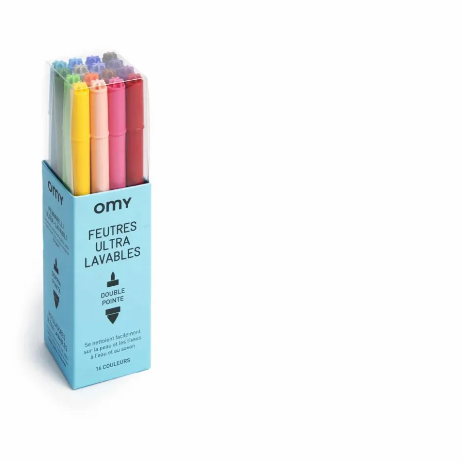 New Feutres ultra-lavables - Boîte de 16 Loisirs Créatifs
