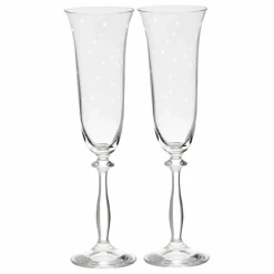 New Anna + Nina Flûtes Starry Eve - Set de 2 Transparent