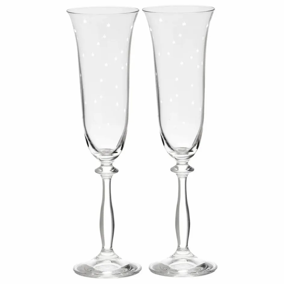 New Anna + Nina Flûtes Starry Eve - Set de 2 Transparent