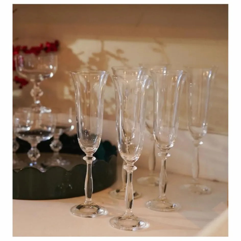 New Anna + Nina Flûtes Starry Eve - Set de 2 Transparent