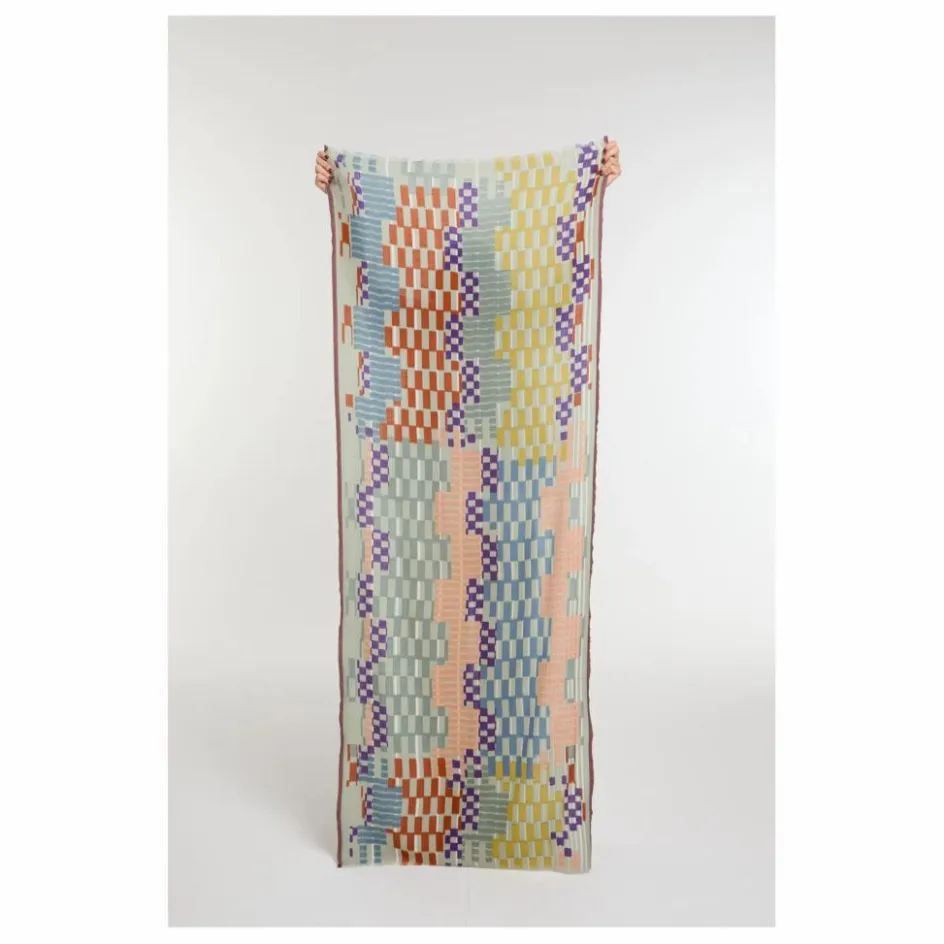 Discount Mapoésie Foulard Saccade Laine | Vert argile