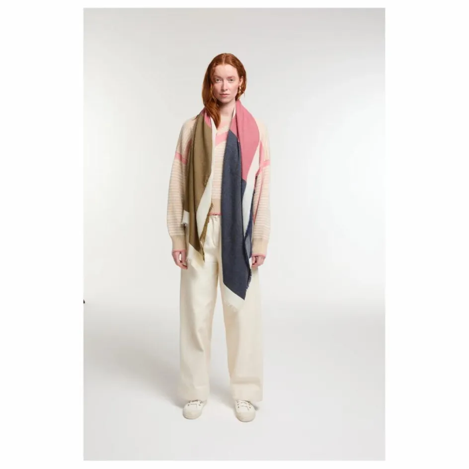 Mapoésie Foulard Suzon Laine | Bleu marine