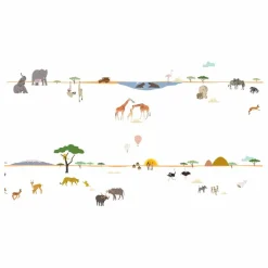 Sale Frise Safari Enfant Décoration Murale|Déco Murale Enfant
