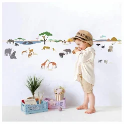 Sale Frise Safari Enfant Décoration Murale|Déco Murale Enfant