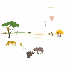 Sale Frise Safari Enfant Décoration Murale|Déco Murale Enfant