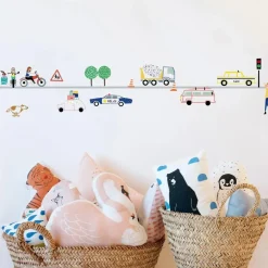 MIMI'lou Frise Traffic|Enfant Décoration Murale|Déco Murale Enfant