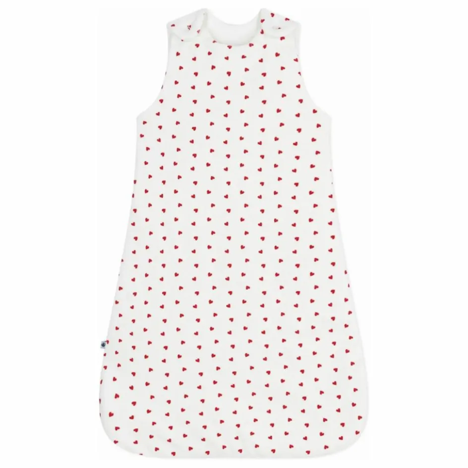 Sale Petit Bateau Gigoteuse Cœurs | Blanc