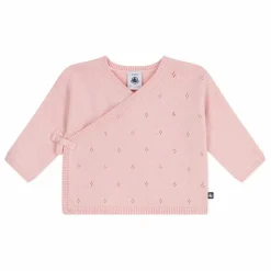 Gilet Cache-Cœur Pointelle Laine | Pulls, Gilets