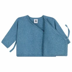 Petit Bateau Gilet Cache-Cœur Pointelle Laine || Pulls, Gilets|Pulls, Gilets