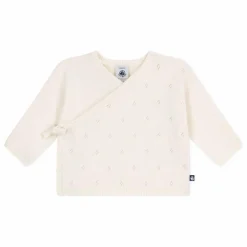 Petit Bateau Gilet Cache-Cœur Pointelle Laine || Pulls, Gilets|Pulls, Gilets