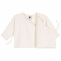 Petit Bateau Gilet Cache-Cœur Pointelle Laine || Pulls, Gilets|Pulls, Gilets