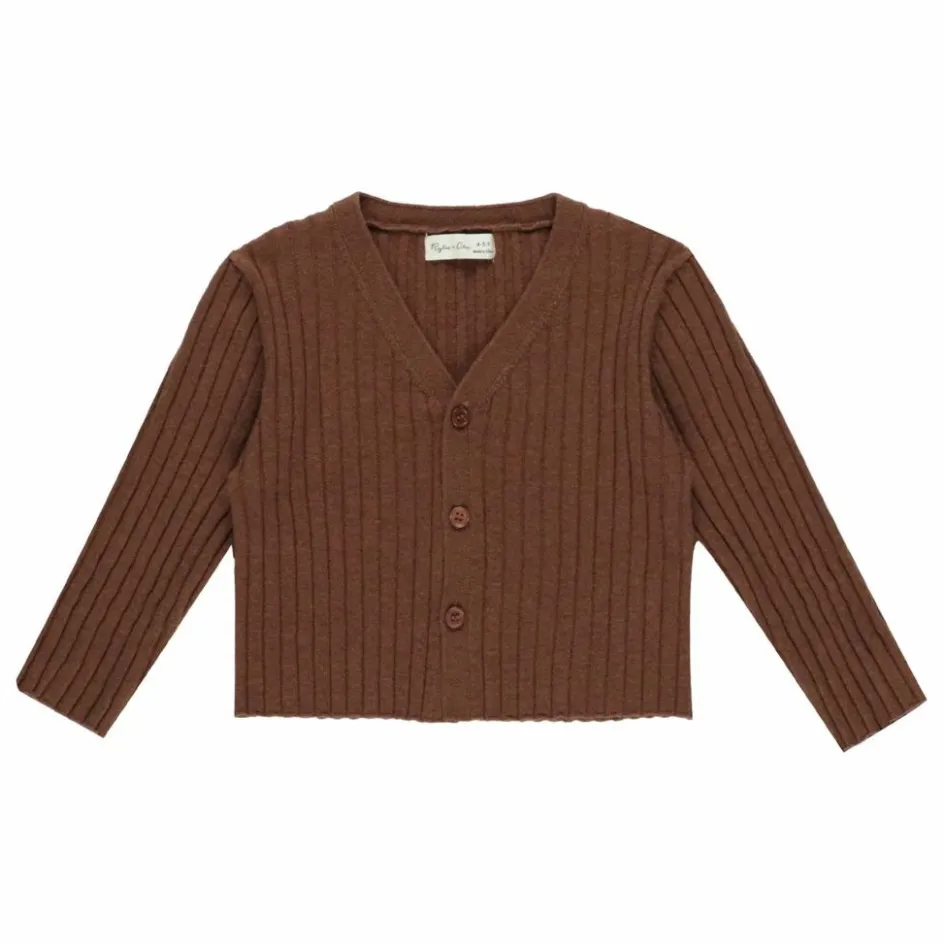 Rylee + Cru Gilet Côtelé Maille Mini ||Enfant Pulls, Gilets