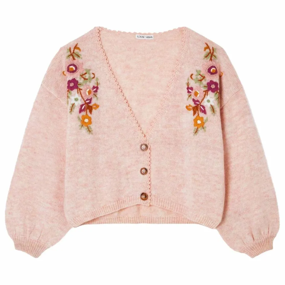 Best Louise Misha Gilet Lunami - Collection Femme | Rose poudré