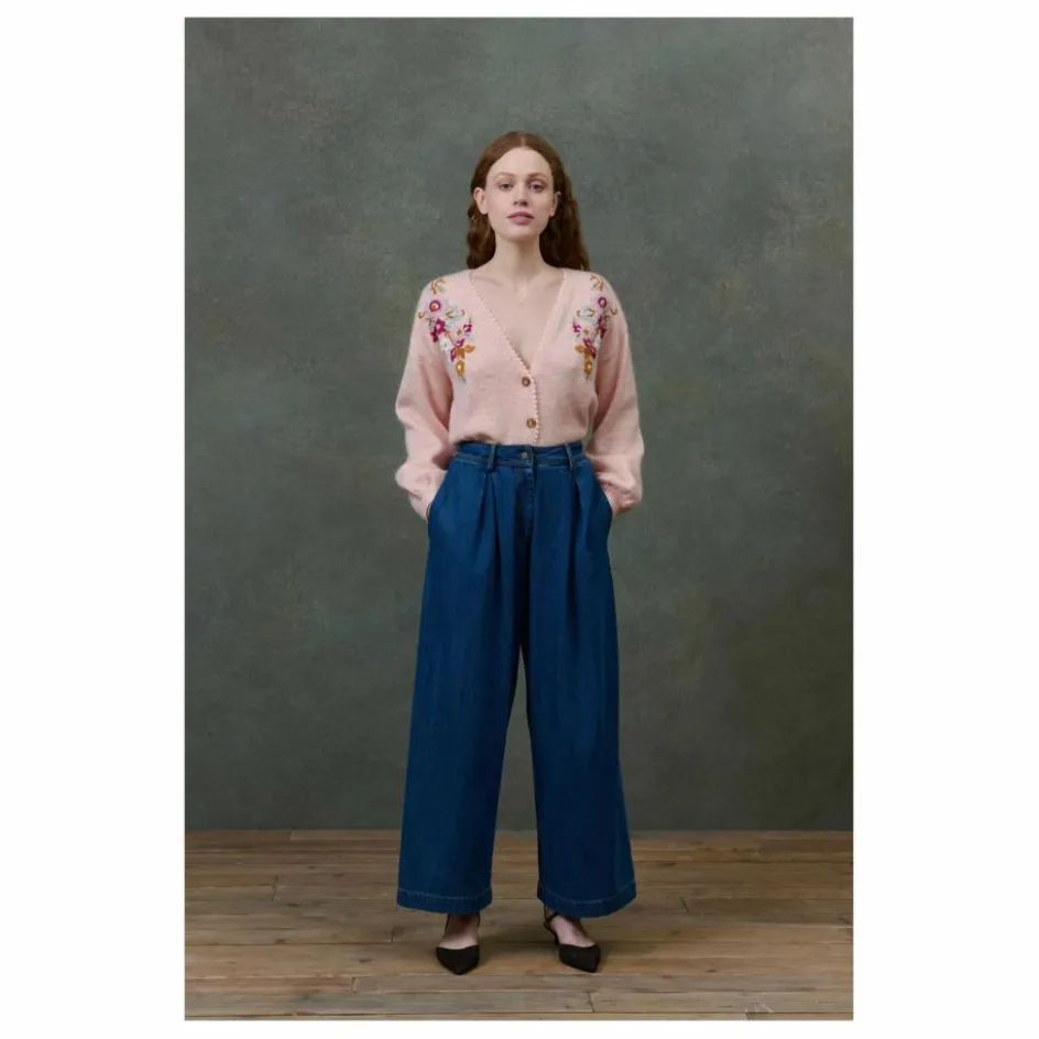 Best Louise Misha Gilet Lunami - Collection Femme | Rose poudré
