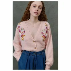 Best Louise Misha Gilet Lunami - Collection Femme | Rose poudré