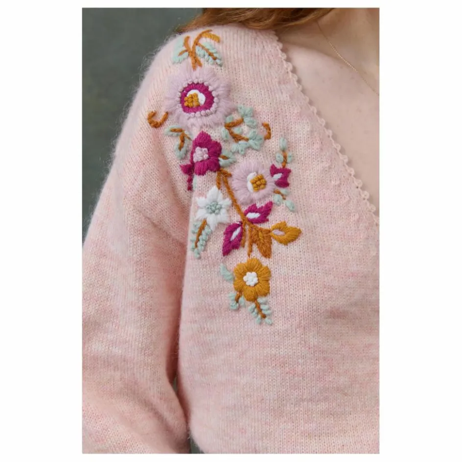 Best Louise Misha Gilet Lunami - Collection Femme | Rose poudré